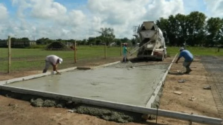 Avanza el playón deportivo en Serodino