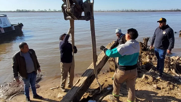 Hallaron en Puerto restos de uno de los primeros embarcaderos de la ciudad