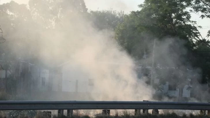 Esta mañana: Visibilidad reducida por humo en la Autopista
