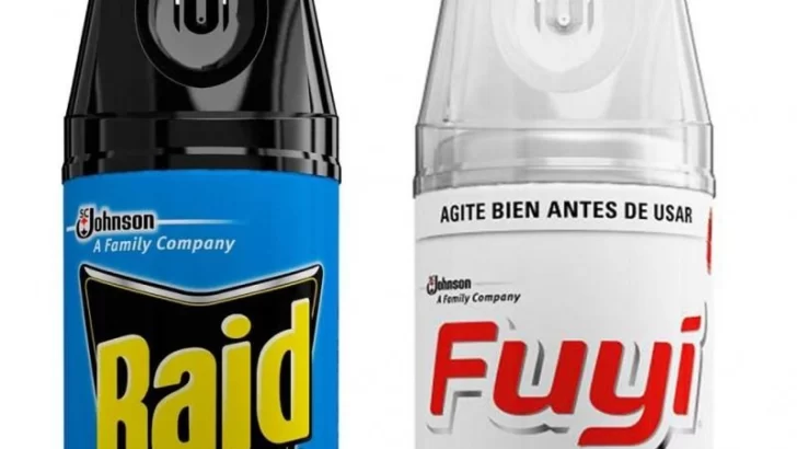 Prohíben la comercialización de insecticidas marca Raid y Fuyi