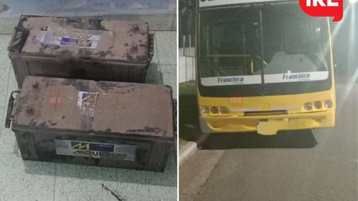 Timbues: Tras movimientos sospechosos recuperaron dos baterías de colectivo