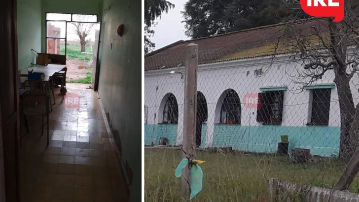 Ladrones rompieron una puerta trasera y “se llevaron todo” de la escuelita rural de Maciel