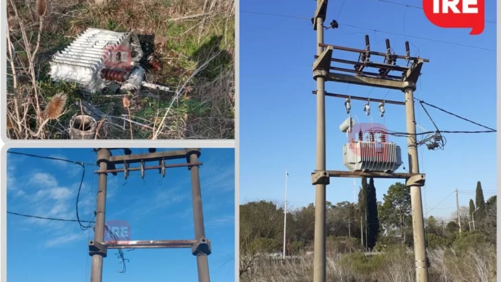 Increíble: Robaron un transformador frente a Gendarmería y dejaron al pueblo sin luz