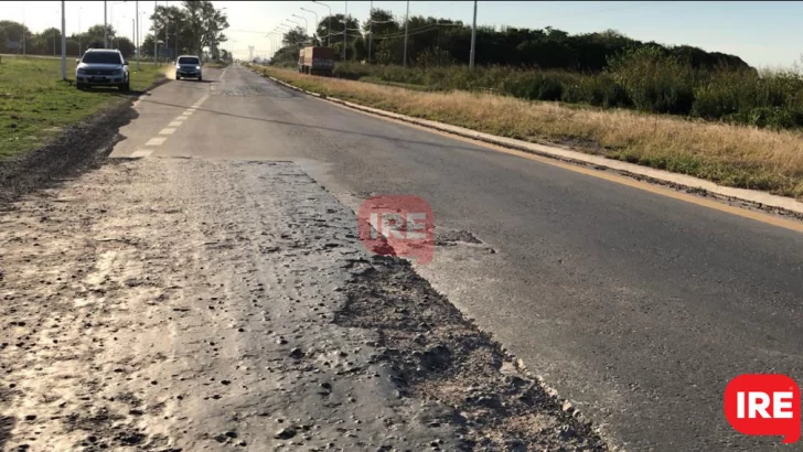 Los baches de la ruta 91 están dentro del margen y se repararán