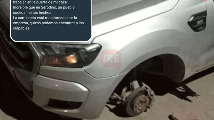 Serodino: Estacionó la camioneta de su trabajo frente a su casa y le robaron una rueda