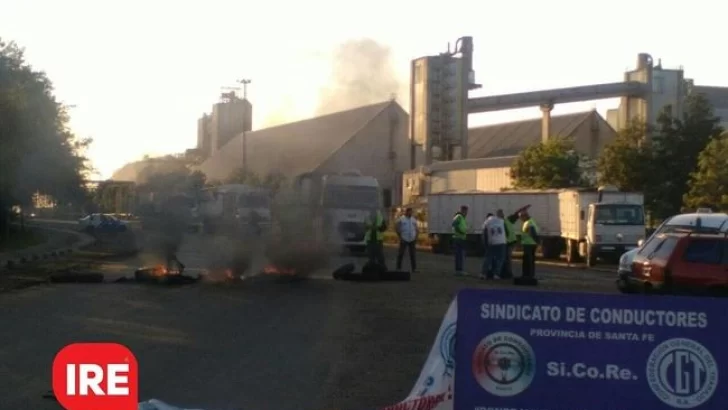 El Sindicato de Conductores se manifestó frente a Vicentín