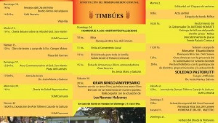 Sábado de fiesta en Timbues