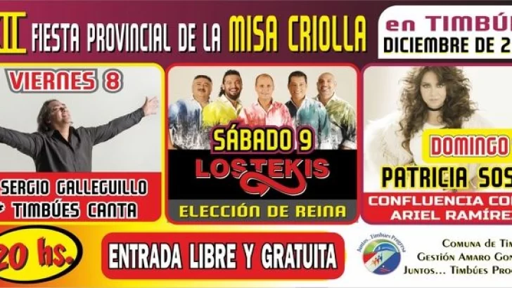 Grandes músicos estarían en la Fiesta Provincial de la Misa Criolla