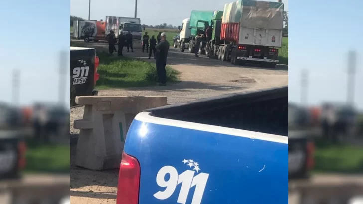 Camioneros quisieron evadir controles y hubo momentos de tensión