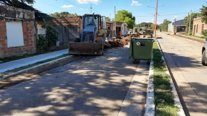 Avanza la cuarta etapa de la emblemática obra de cloacas en Timbúes