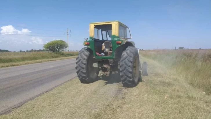 Gran persecución a un tractor y tiros por una discusión familiar