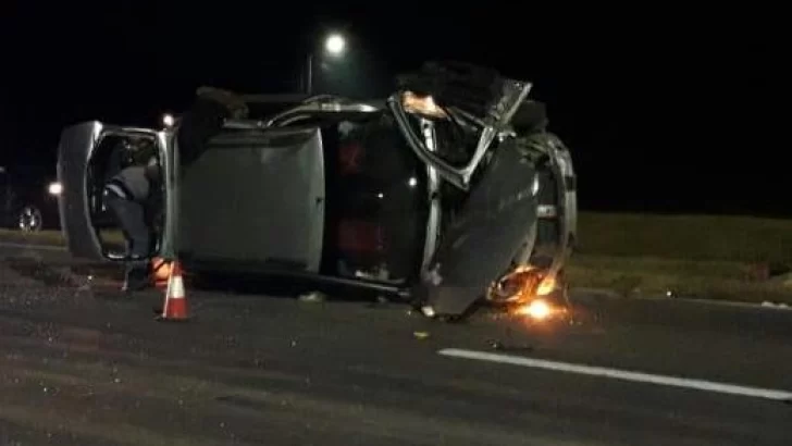 Terrible accidente en autopista dejó solo heridos leves