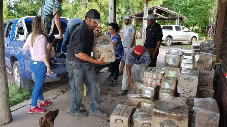 Timbúes colaboró con los santafesinos inundados en el norte