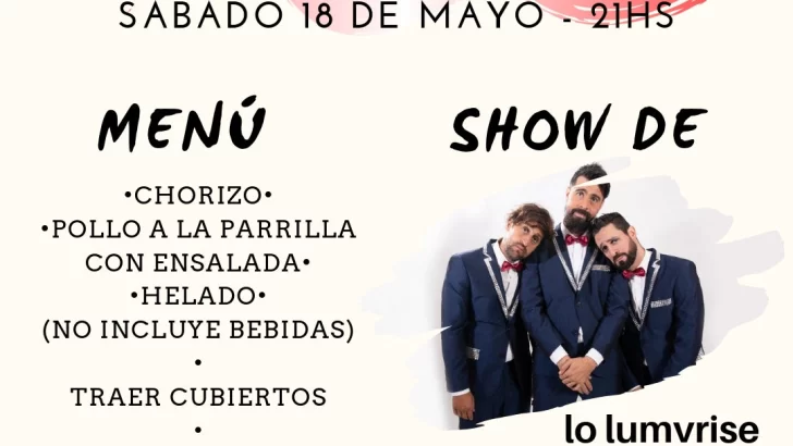 No te la pierdas: Gran cena y show en el Club Sportivo Belgrano