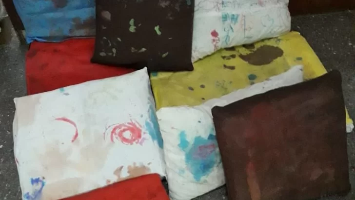 Niños fabricaron y decoraron almohadones para perritos rescatados