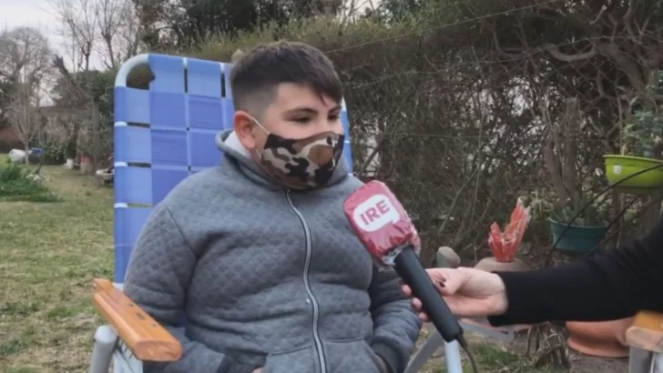 Cadena solidaria: Gian se ganó una bici y la sortea para ayudar a un merendero