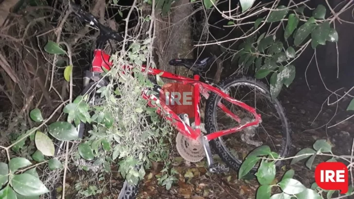 Hallaron en un baldío la bici que había sido robada en Oliveros