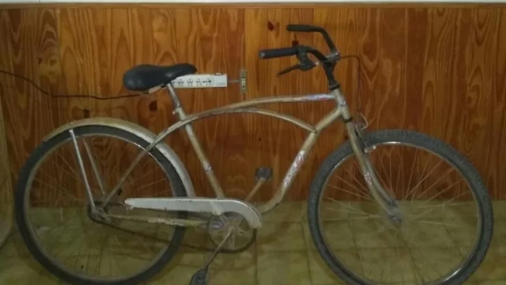 La policía recuperó una bici que había sido robada en Maciel