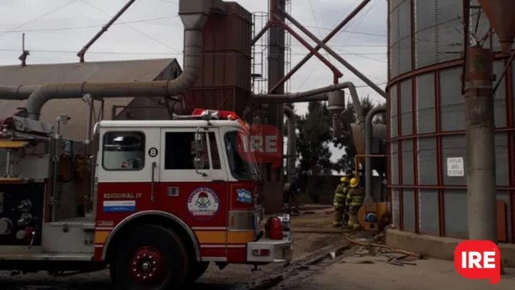 Se incendió una máquina secadora en la Cooperativa de Monje