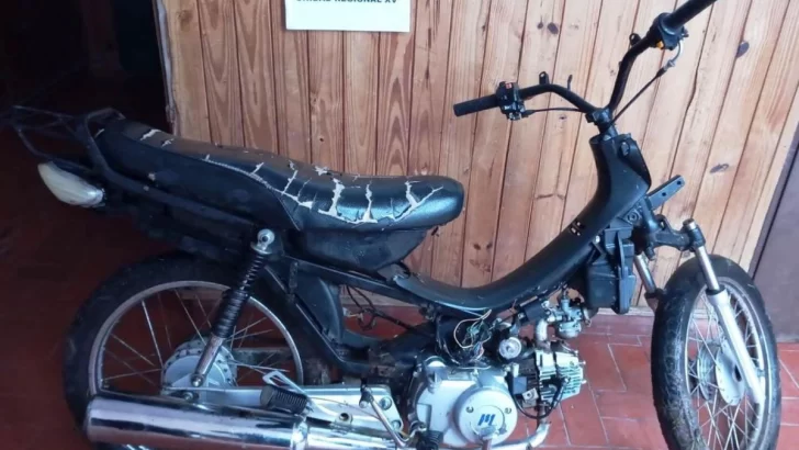 Hallaron en Barrancas una moto que habían robado en Gálvez