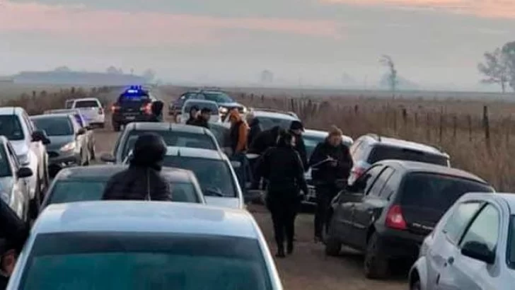 Desbarataron una fiesta clandestina de más de 200 personas en ruta 65