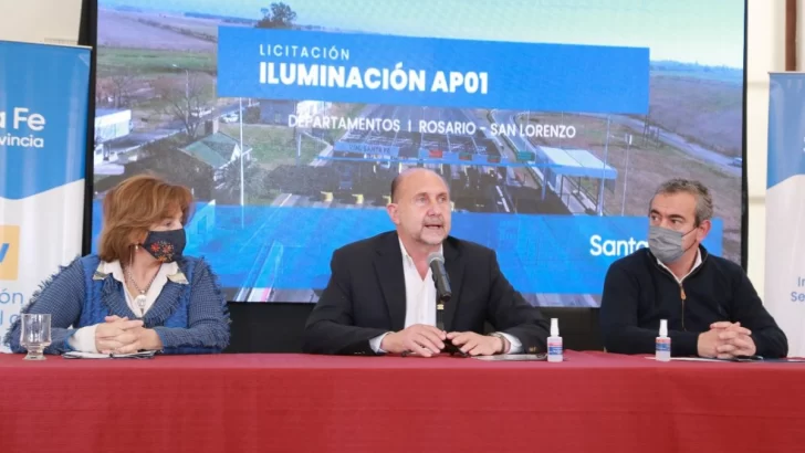 Hubo cinco ofertas para la iluminación de la autopista desde Rosario hasta Aldao