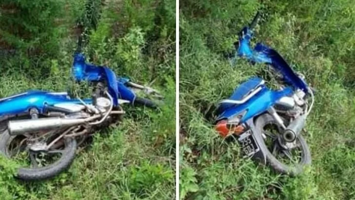 Encontraron en un baldío la moto robada este domingo en Timbúes