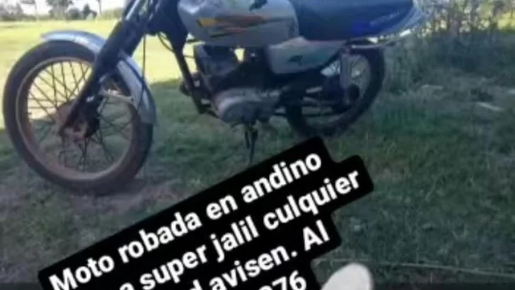 Robó una moto frente a un supermercado y quedó registrado en las cámaras