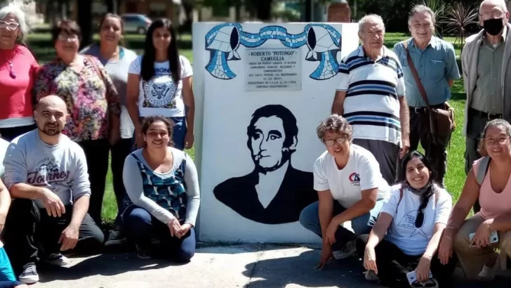 24M: Gaboto homenajeó con un mural a Potongo Camuglia