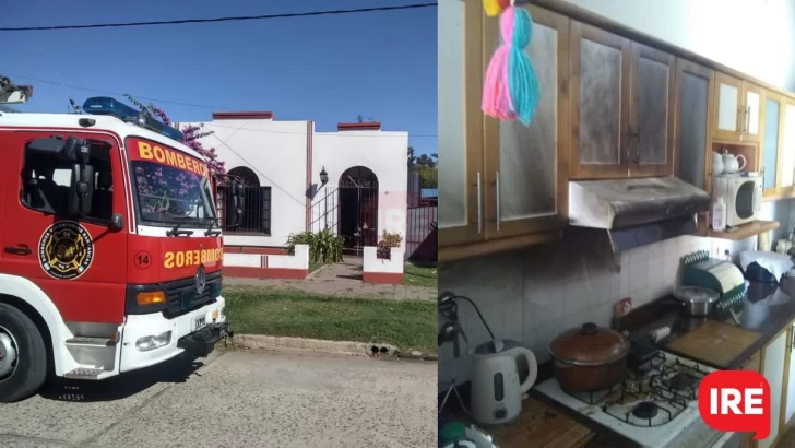 Barrancas: Susto por un principio de incendio en la cocina de una vivienda