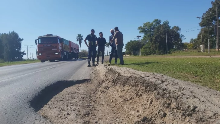 Luego de la reunión en Serodino arreglarán la 91 y pondrán reductores de velocidad