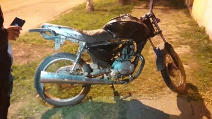 Detuvieron a un muchacho de Maciel con una moto que había sido robada en 2017