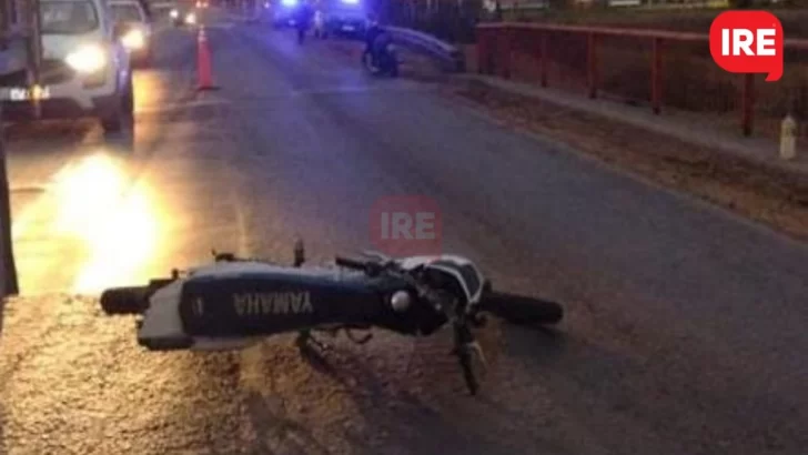 Murió un joven que cayó de su moto en el ingreso a autopista de San Lorenzo