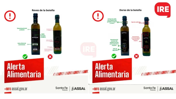 Advierten por la falsificación de botellas de aceite de oliva marca Nucete
