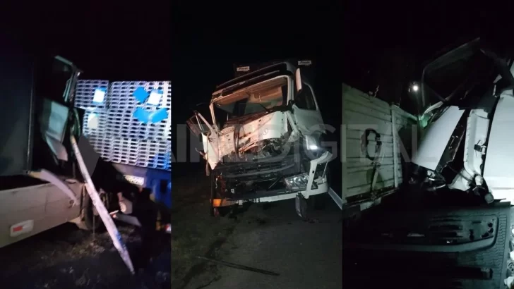 Dos camiones chocaron en autopista a la altura de Barrancas: Un herido