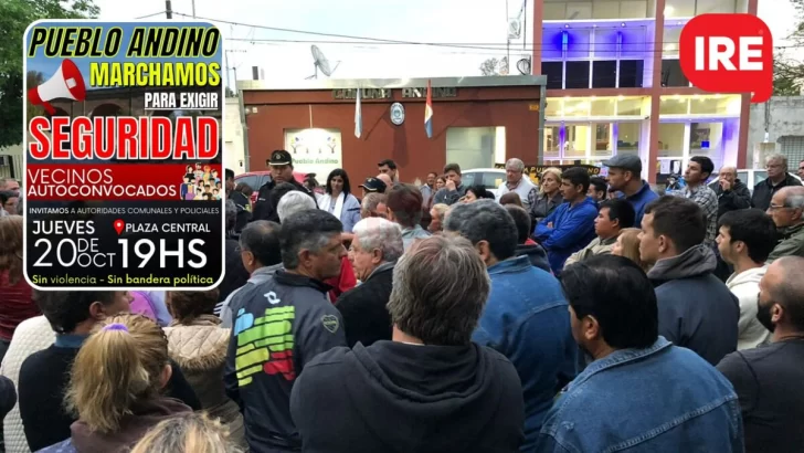 Vecinos de Pueblo Andino marcharán para exigir seguridad