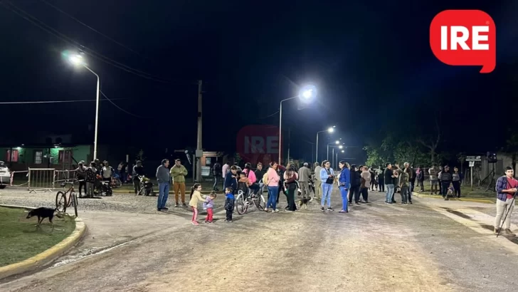 El barrio Pocho Pérez de Timbúes inauguró 25 cuadras de nuevas luces led