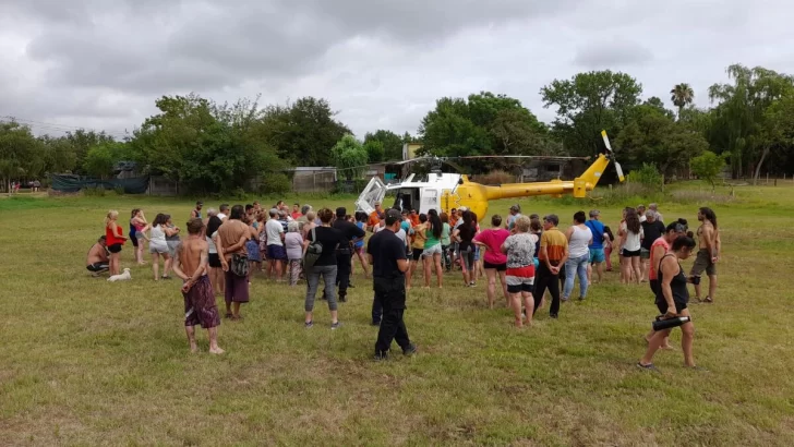 La Boca se capacitó para saber actuar en emergencias que requieran al helicóptero