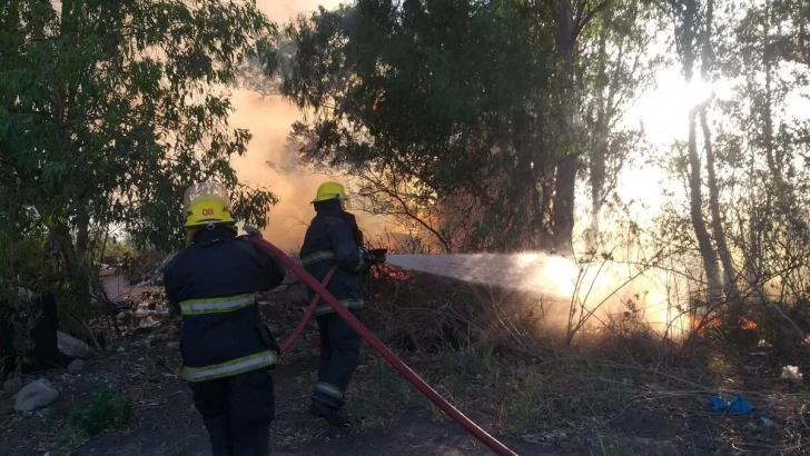 Bomberos sofocaron un incendio en el basural de Andino