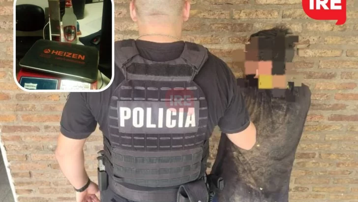 Robo, tenia pedido de captura y lo detuvieron frente a la casa de su mamá