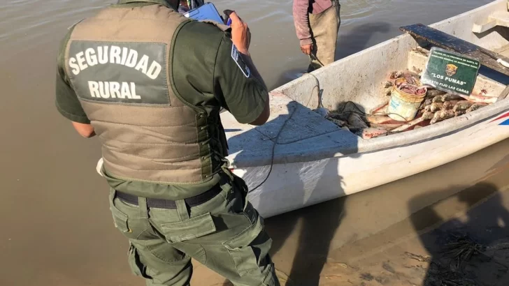 Los Pumas incautaron casi un centenar de pescados en Gaboto: Dos sancionados