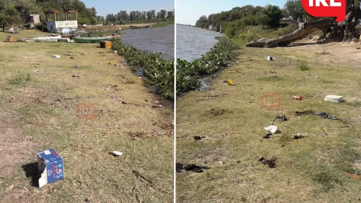 Llevate la basura: Tras el finde encontraron gran cantidad de residuos en Puerto Aragón
