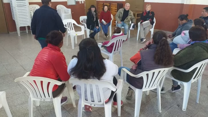 Troiano, Chiasselotti y Calori recorrieron instituciones de Oliveros