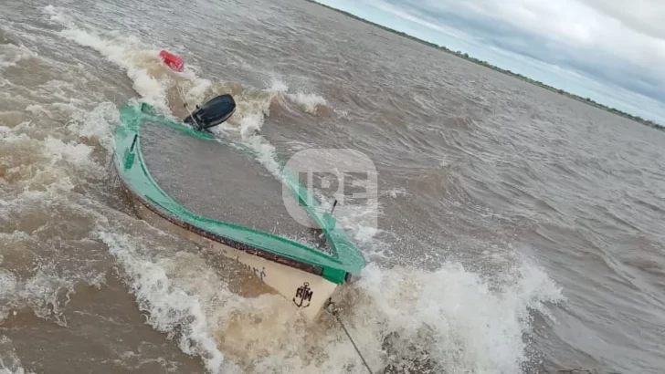 Un pescador desapareció en el río Coronda en medio de la tormenta