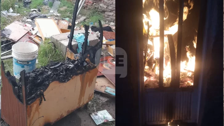 Se incendió una casa en Andino y dos niños fueron rescatados por la policía