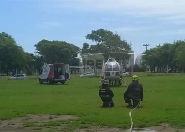 Arreglaba una casa, sufrió una descarga eléctrica y debió ser trasladado de urgencia en código rojo