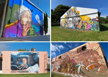 Timbúes se llenó de color e historia con el I Encuentro Nacional de Muralismo y Arte Público