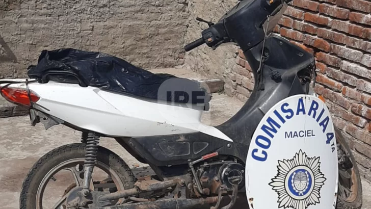 Recuperaron en un operativo en Maciel una moto robada en San Lorenzo en 2018