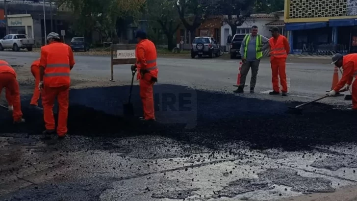 Maciel comenzó a reparar la ruta 11 en su traza y le reclama respuestas a Nación