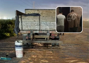 Apuntaron a un camionero en Cofco y le abrieron la boquilla pero quedaron detenidos cuando cargaban el cereal